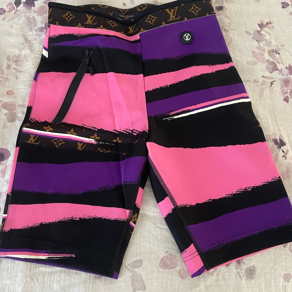 Louis Vuitton Pink and Purple Bike Shorts